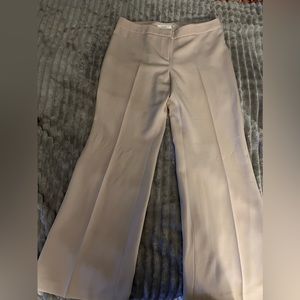 Cream wide leg trousers
